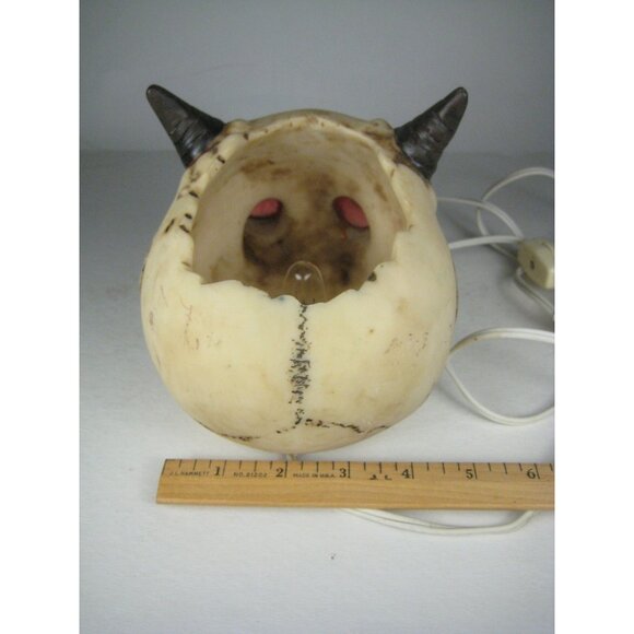 ACK Trading Horned Skull Light Up Halloween Decor Vintage 1997 - Picture 5 of 16
